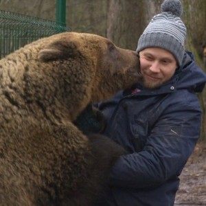 Создать мем: эти медведи на докукино стояли, Человек, медведь