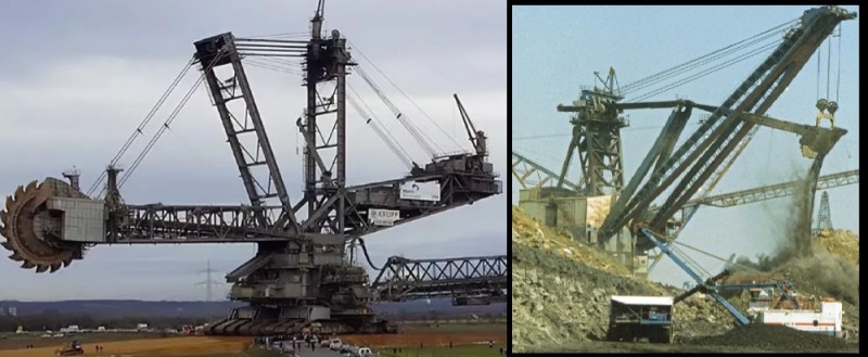 Create meme: the largest rotary excavator in the world bagger 288, the world's largest rotary excavator bagger 288 - YouTube, excavator bagger 288