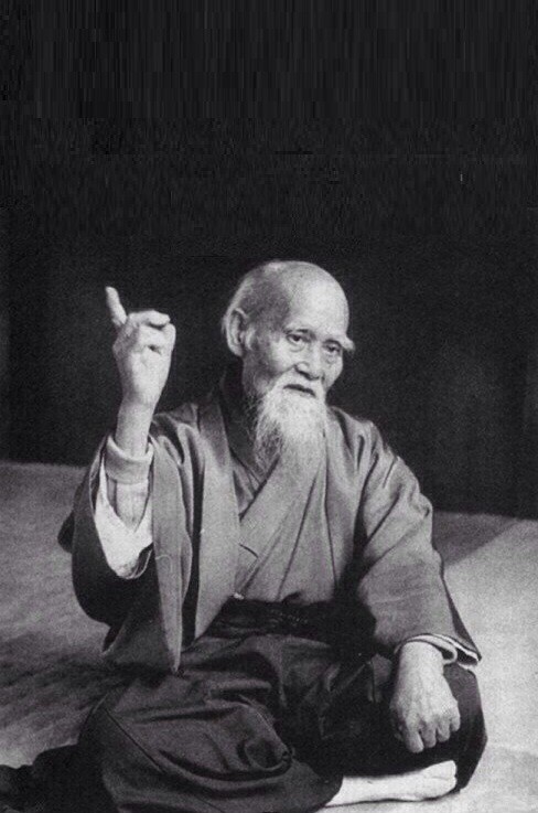 Create meme: Morihei Ueshiba memes, Chinese sage meme, meme sage 