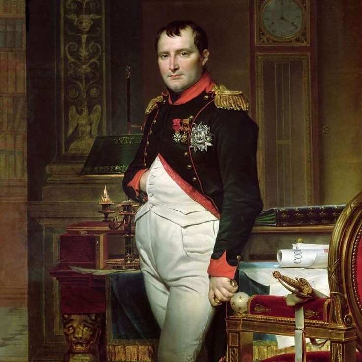 Create meme: Napoleon Bonaparte , Napoleon Bonaparte portrait, Jacques Louis David Napoleon