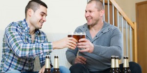 Create meme: men, drinking, drinking beer