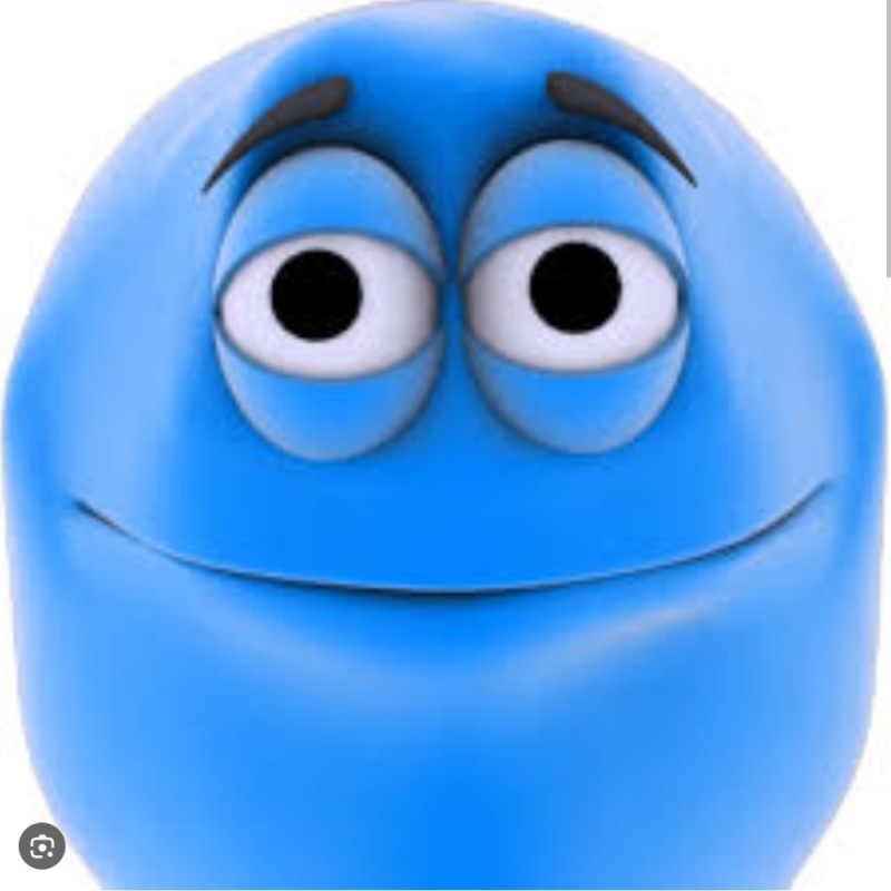 Create meme: smiley blue, blue smiley face with a wink, Talking John