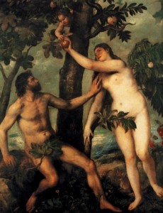 Create meme: Titian, Rubens Adam and eve