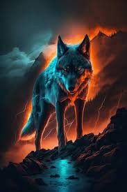 Create meme: the spirit of the wolf, wolf , wolf art
