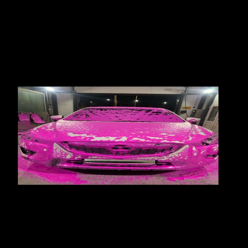 Create meme: pink foam, nano car wash, pink car