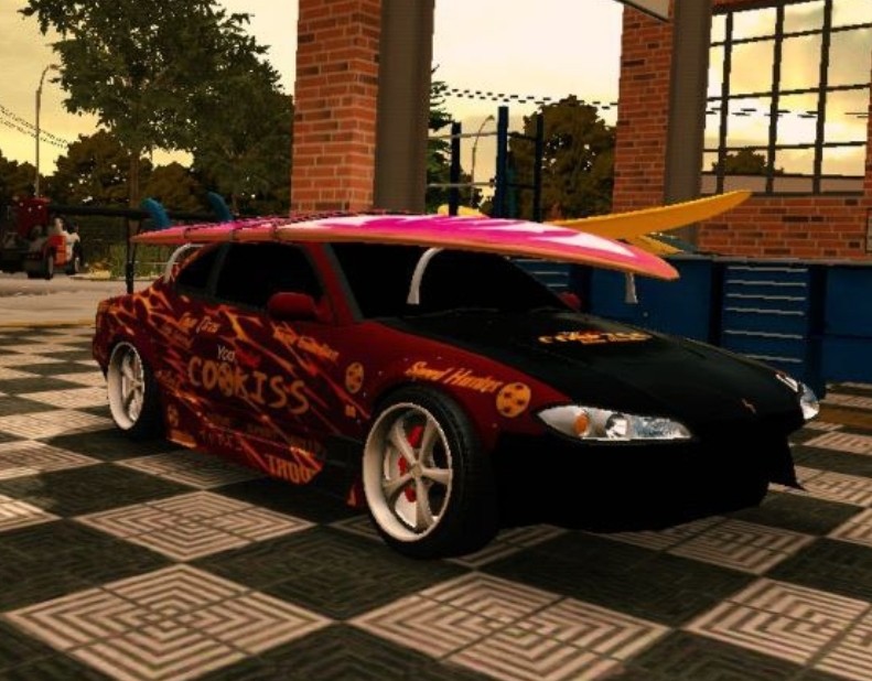 Создать мем: mazda rx 7 винил drift paradise, nissan silvia s14 gta sa, gta san