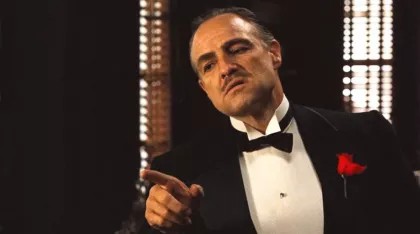 Create meme: don Corleone Smoking a cigar, mafia don Corleone, The godfather michael corleone