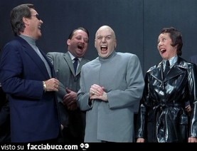 Create meme: Austin Powers Dr. Evil laughter, Austin Powers Mr. Evil Laughter, Austin powers Dr. evil laughs