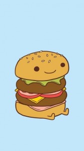 Create meme: hamburger cartoon, kawaii pictures for max Burger, pictures for the LD Burger