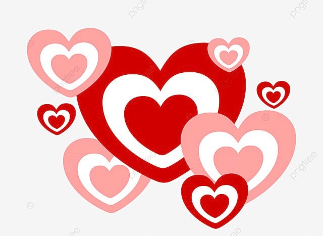 Create meme: heart vector, love vector, two hearts