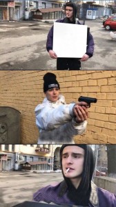 Create meme: memorial shoot will not give up the original template, shoot will not give up in the template, memorial shoot will not give up in the template