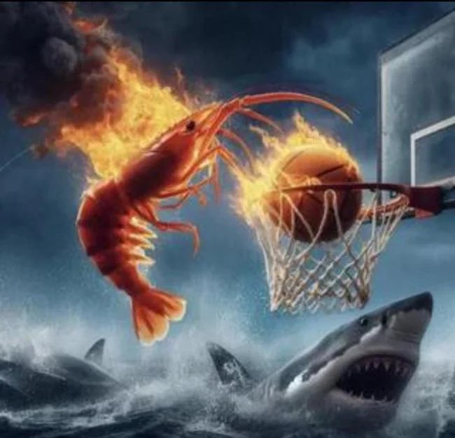 Create meme: basketball , basketball, shrimp dunkin basketball