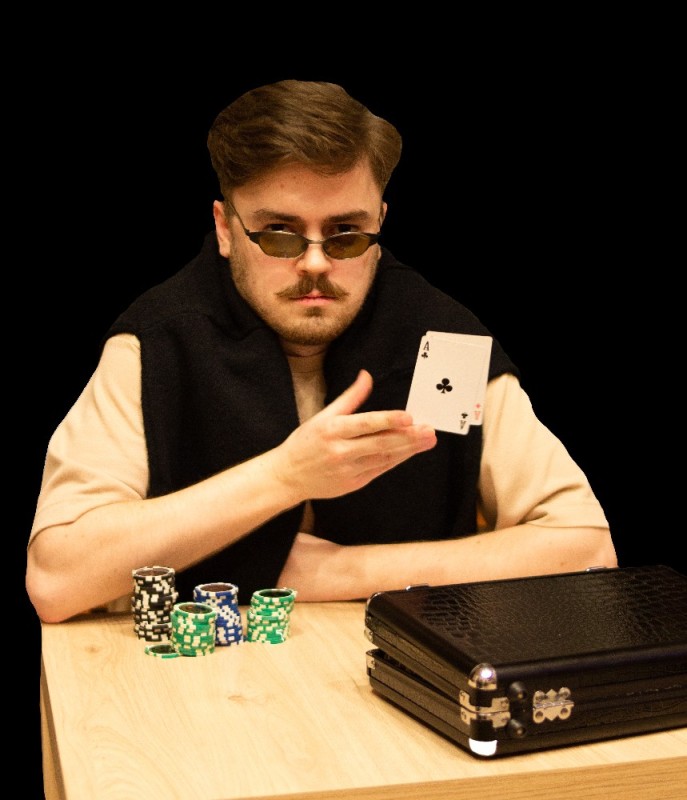 Create meme: poker , play poker, poker player
