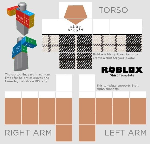 Gray Plaid Top Roblox Template  Clothing templates, Roblox shirt, Shirt  template