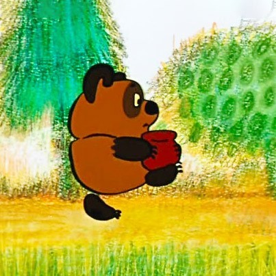 Create meme: Winnie the Pooh from Soviet cartoon, the song of winnie the pooh, vinipuh with honey