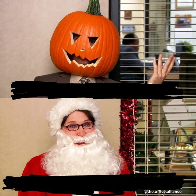 Create meme: Halloween , dwight schrute pumpkin, never knew i needed