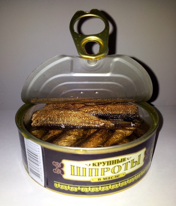 Create meme: Baltic sprats, canned sprats, Baltic sprats glavprodukt