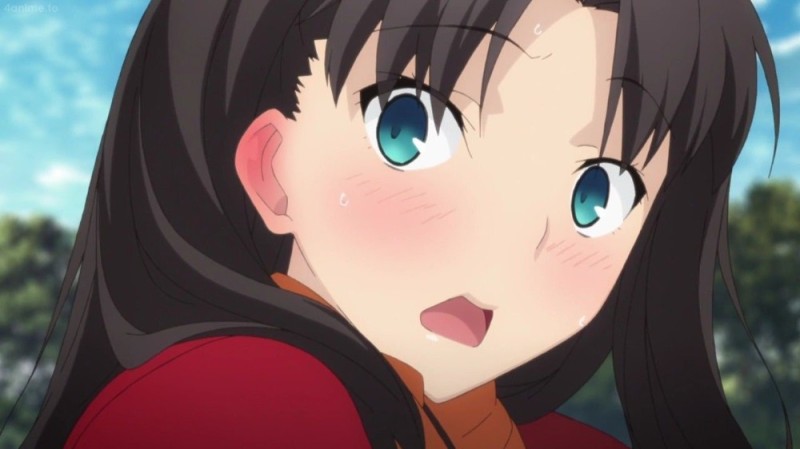 Create meme: tosaka rin, tohsaka rin, anime qq anime