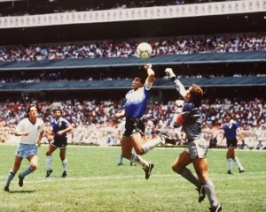 Create meme: Diego Armando Maradona hand of God, Diego Armando Maradona