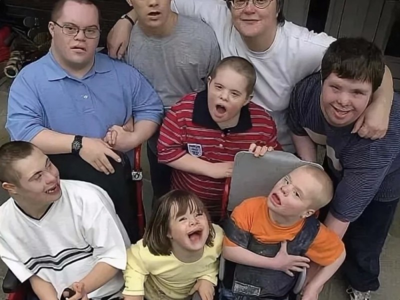 Create meme: down syndrome , downs are adults, down syndrome people