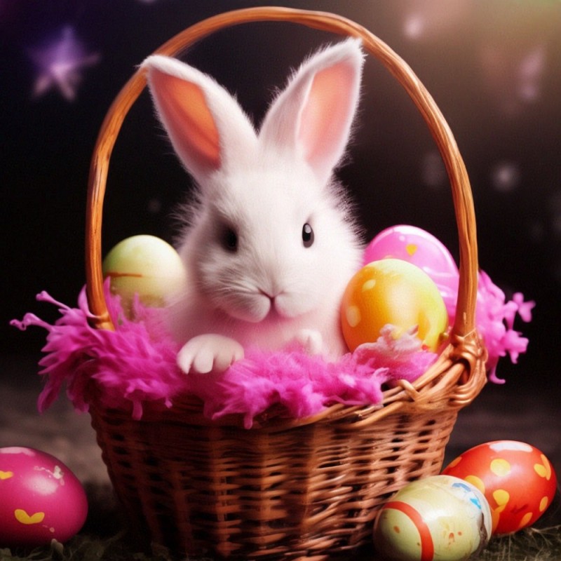 Create meme: Happy Easter, Easter Bunny, Easter is beautiful