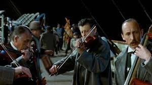 Create meme: Still from the film, the musicians on the Titanic, violin