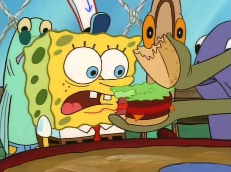 Create meme: spongebob pickles, bob sponge, sponge Bob square pants 