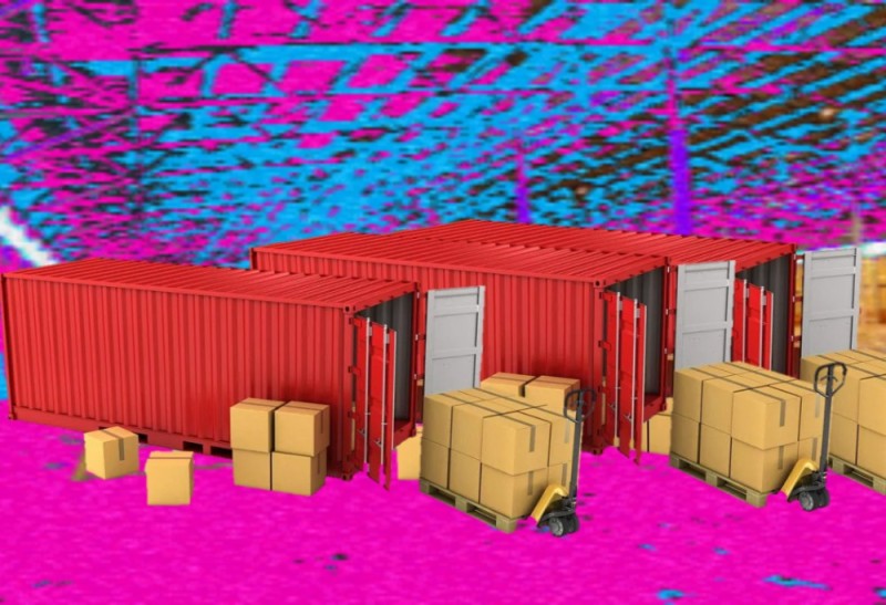 Create meme: container for cargo transportation, warehouse container, container