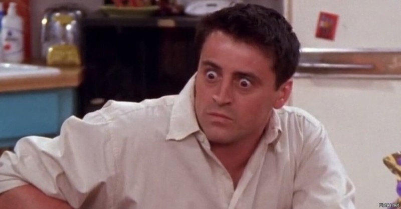 Create meme: Joey tribbiani, Joe tribbiani surprise, surprised Joe tribbiani