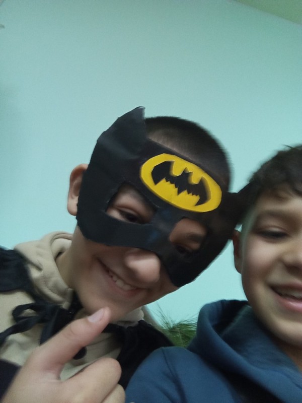 Create meme: children's Batman costume, superhero mask, the mask of Batman 