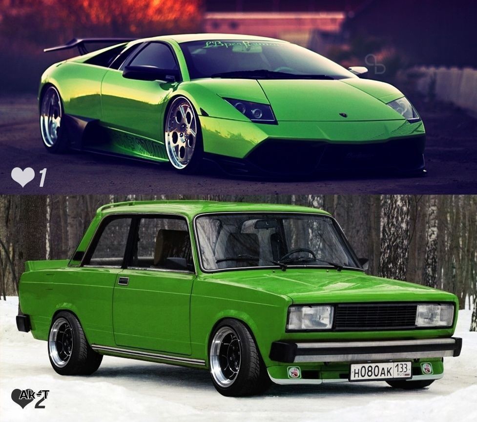 Create meme: vaz 2105 walls, vaz 2107 walls, VAZ-2105 Zhiguli green