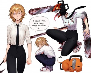 Создать мем: chainsaw man denji, аниме бензопила, chainsaw