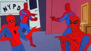 Create meme: meme Spiderman, spider-man shows spider-man meme, 2 spider-man meme