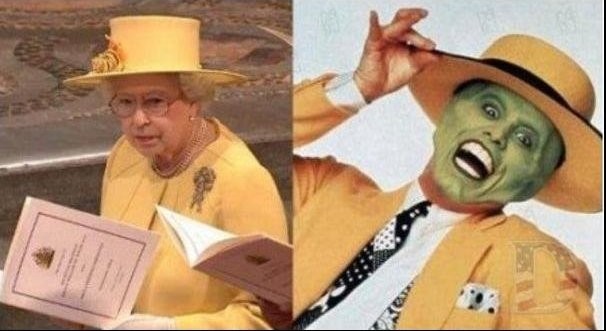 Create meme: Jim Carrey the mask, funny similarities 