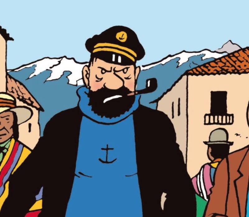 Create meme: Tintin and Captain Haddock, Captain Haddock, Captain Archibald Haddock