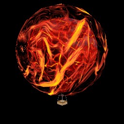 Create meme: A ball of fire, fireball, fireballs