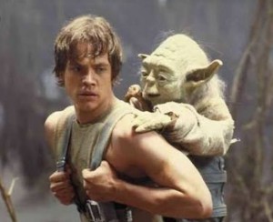 Create meme: star wars episode 5 the Empire strikes back, Luke Skywalker Yoda Leia, star wars Yoda and Luke