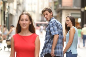 Create meme: distracted boyfriend, the film