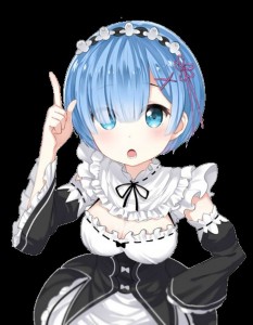 Create meme: rem re zero