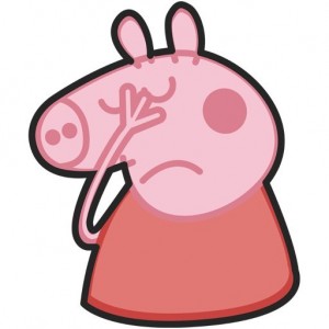 Create meme: peppa pig GIF PNG, head in peppa png, stickers peppa pig