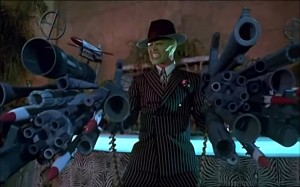 Создать мем: the mask, оружие, маска фильм 1994