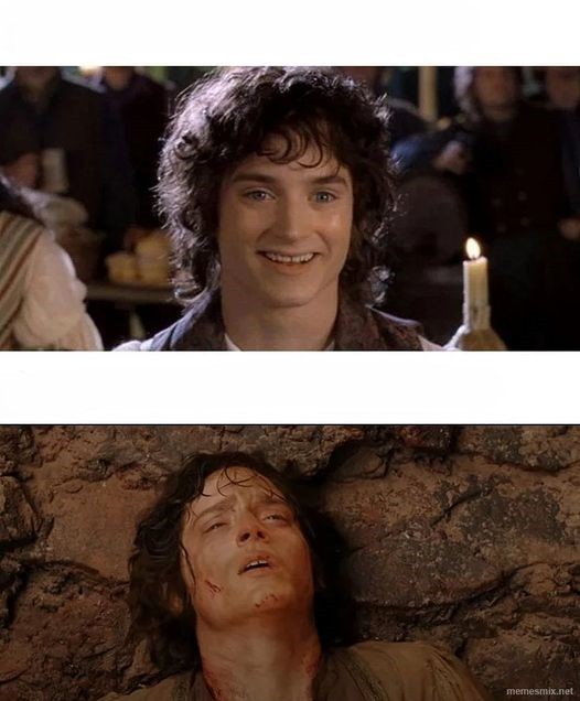 Create meme: the hobbit lord of the rings, Frodo from Lord of the rings, Elijah wood Frodo