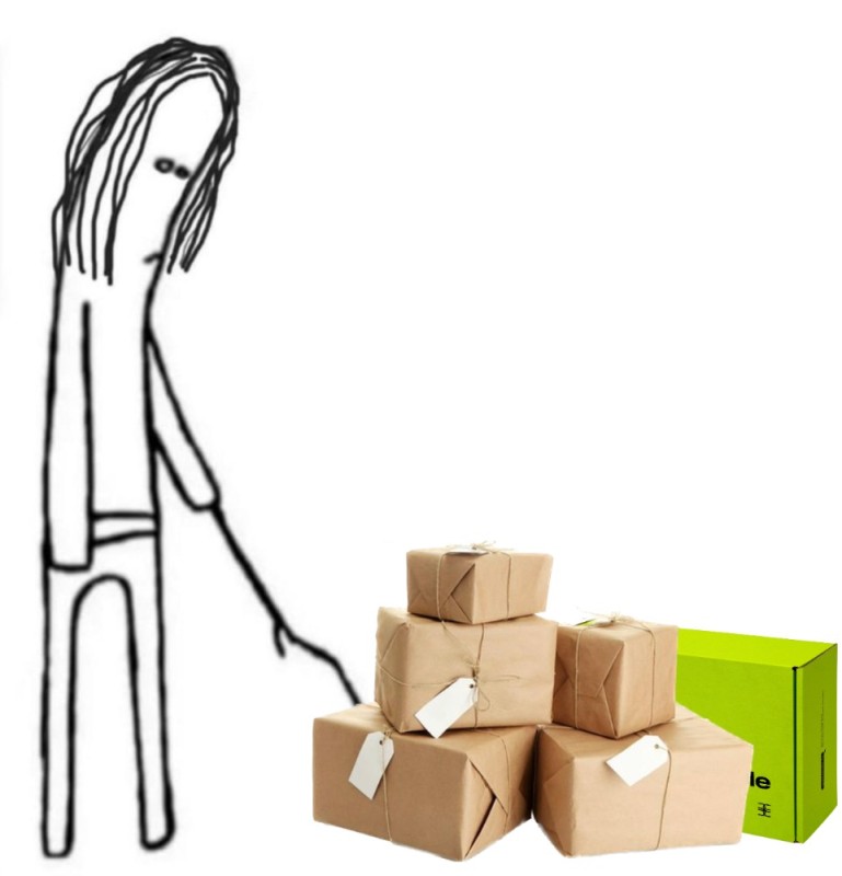 Create meme: package , 1000 memes, unpacking parcels