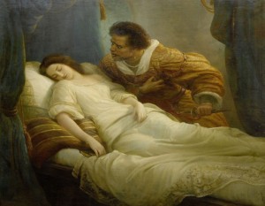 Create meme: Othello and Desdemona, oil painting