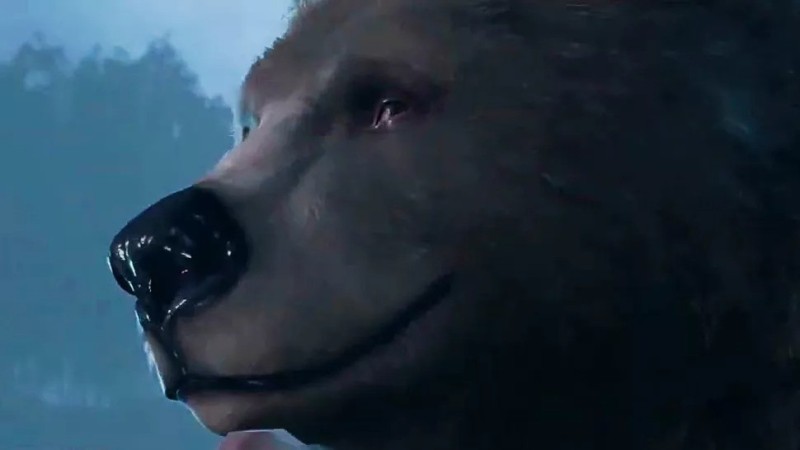 Создать мем: медведь baldur s gate 3, оборотень медведь, волк медведь
