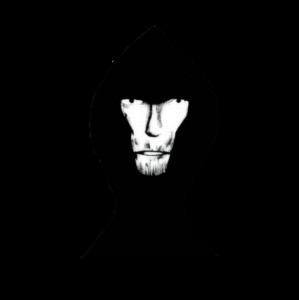 Create meme: face, the hooded man, dark image