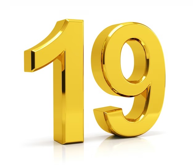 Create meme: the number 18 is gold, 3d numbers gold, the number 16 is gold
