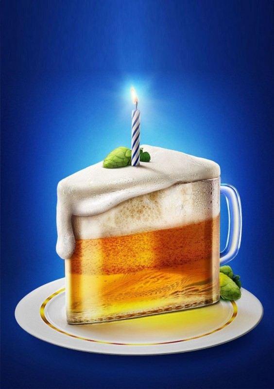 Create meme: happy birthday beer, birthday man , funny cards happy birthday