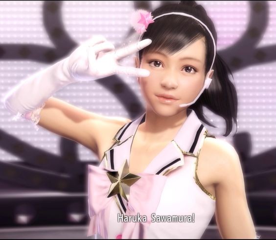 Create meme: yakuza haruka, haruka sawamura, haruka sawamura yakuza 5