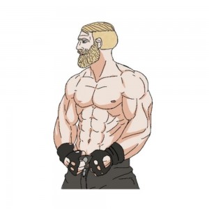 Create meme: mortal, muscle, art